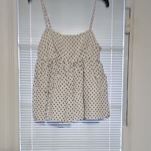 Kate Spade Black and White Polka Dot Camisole